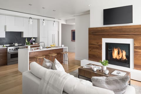 Living area and Kitchen