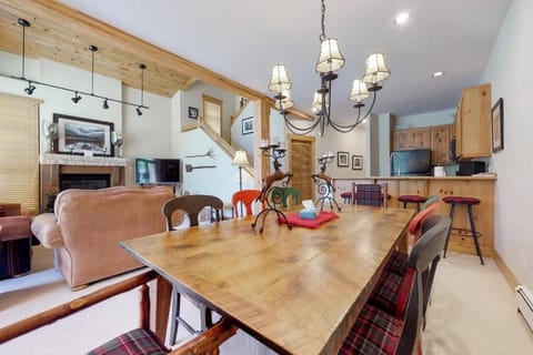 Enjoy a family meal at this table