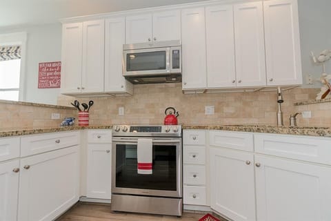 Full size appliances in kitchen