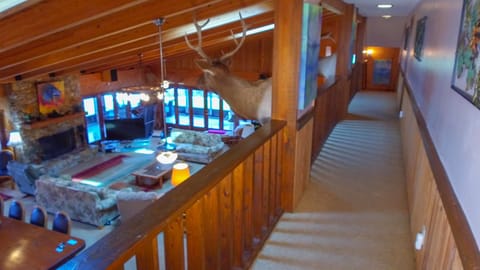 upper walkway  facing 4 king bedrooms suites