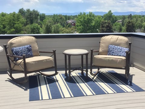 Oversized comfy rockers with amazing Mountain View
