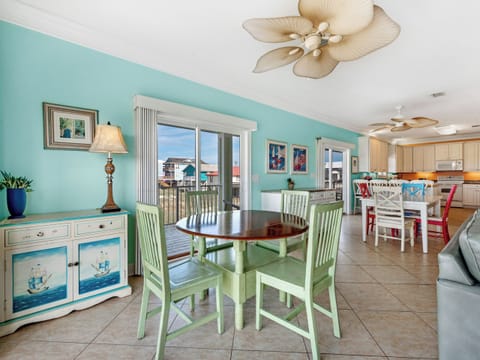 2 tables in dining area