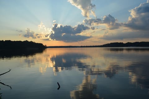 Sunset in front of the home we call Tidewater
