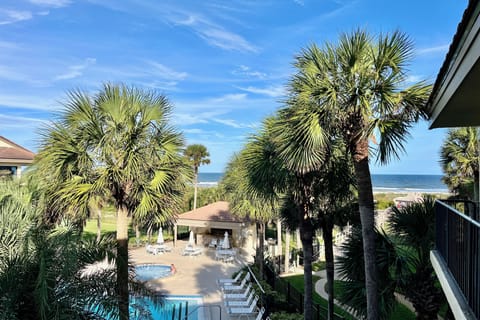 Ocean side view from balcony