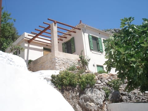 the house as you see it when walking from the square of the village