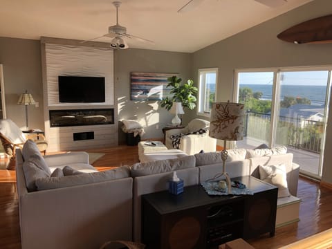 3rd story living room with ocean view