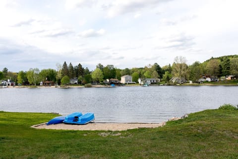 Private beach area