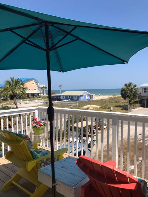 Wonderful ocean views from inside the condo and from the deck.