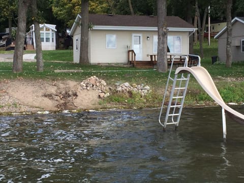 Lake Miltona, MN Weekly Rental Cabin is located right on the beach. Cabin in Minnesota