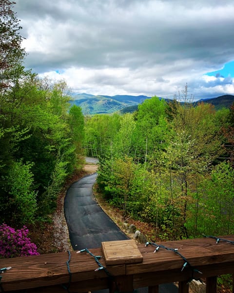 Open the slider, inhale that mountain air and TAKE IN THIS VIEW from the deck! 
