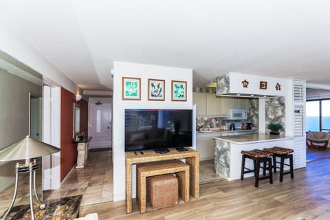 Vintage Hawaiiana feel throughout the condo