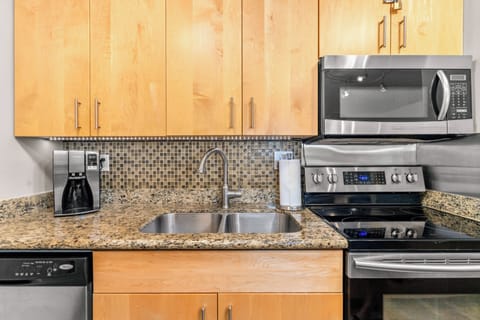 Stainless steel appliances.