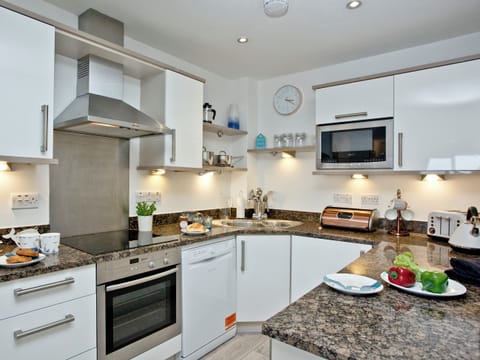 Stylish kitchen area | Fistral Escape - Ocean 1 Apartments, Newquay