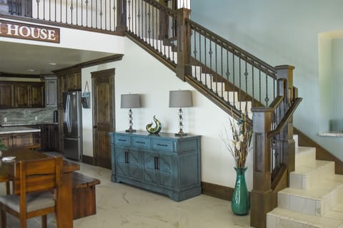 Dining Room w/ Vaulted 30ft Ceilings