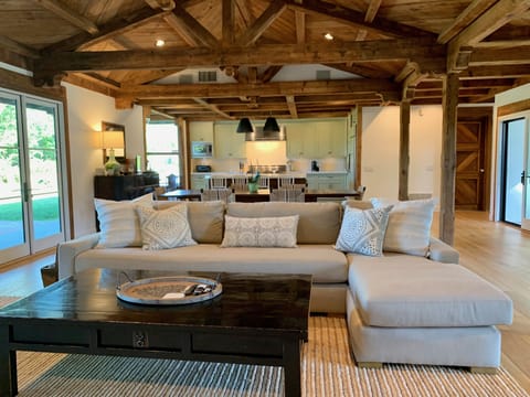 living room/great room seating area with TV