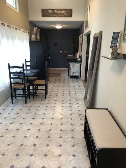 Dining area and kitchen