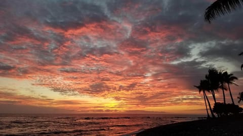 Another beautiful sunset from our little beach. Can't be beat!