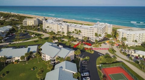Just a few steps from the beach.  IRP beach entrance right across the street.
