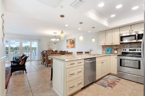 Kitchen Island and Living/Dining Rooms
