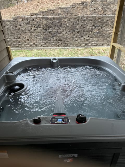 Hot Tub on Covered Porch
