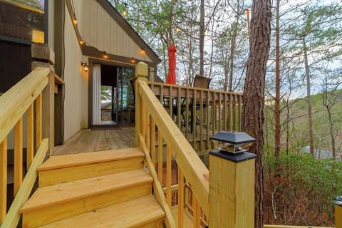 Stairs to deck
