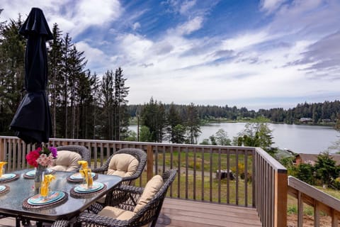 Rear deck with view