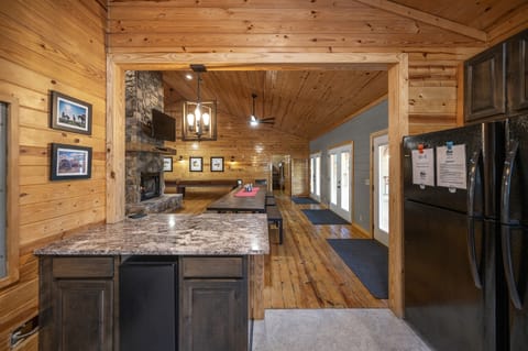 Plenty of prep space for meals in the fully stocked kitchen!