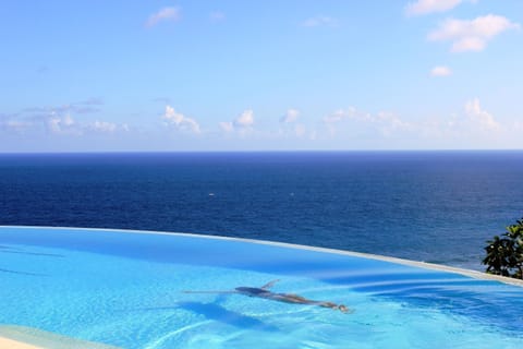 World famous view from infinity pool at one of the Resort's restaurants