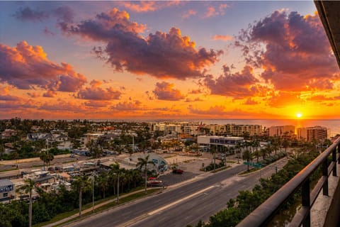 Sunset view from balcony
