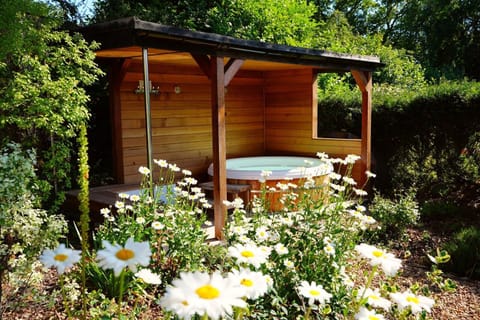 Hot tub in summer