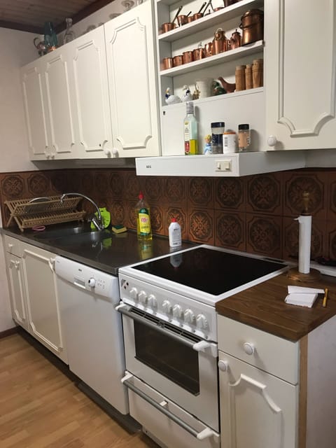 Kitchen with dishwasher, oven and glass ceramic  stove