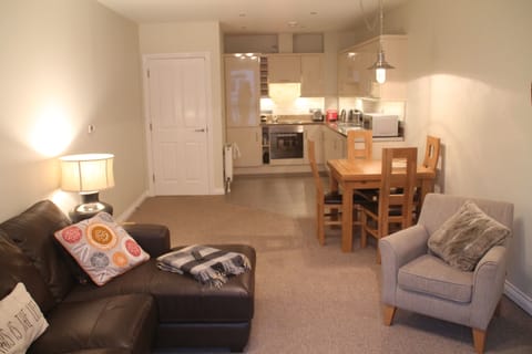 The living area is a perfect size