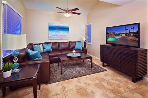 Spacious Living Room with High Ceilings