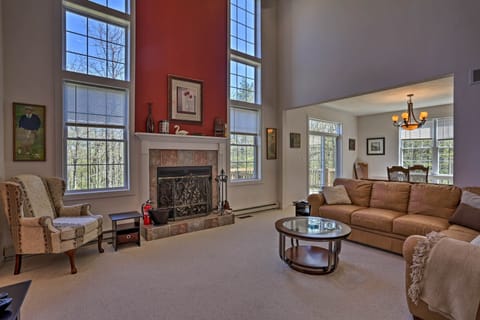 Pocono Pines Vacation Rental | 3BR | 3.5BA | Stairs Required | 2,570 Sq Ft