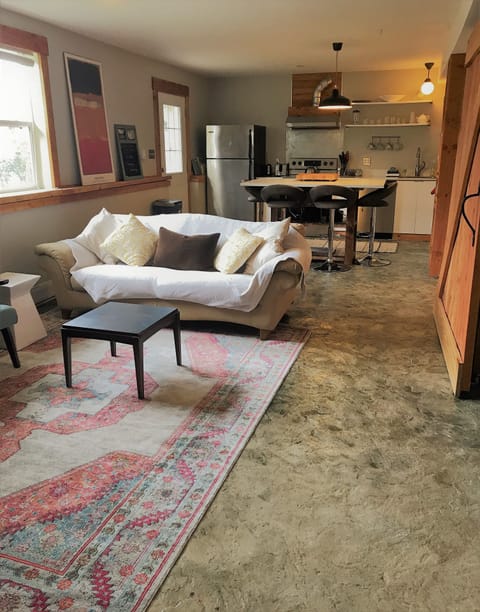 Open living space with lots of natural light, kick back, relax, cook and plan!