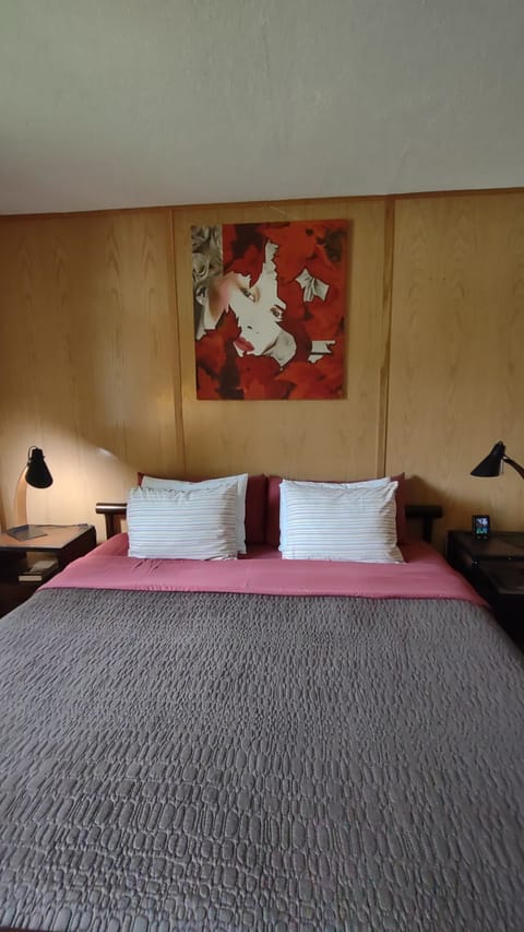 Your king bed and wall art