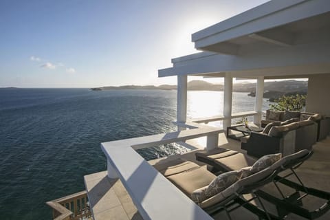 The seating area off the primary bedroom - a perfect spot to take in the amazing sunsets!
