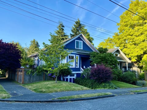 Surrounded by trees.