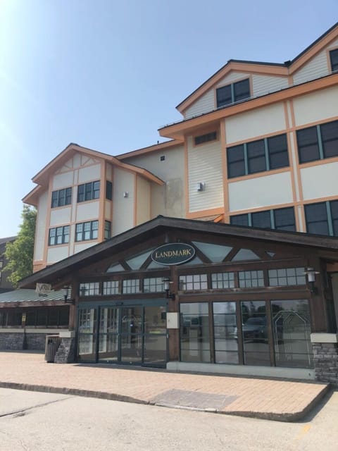 Back entrance of building