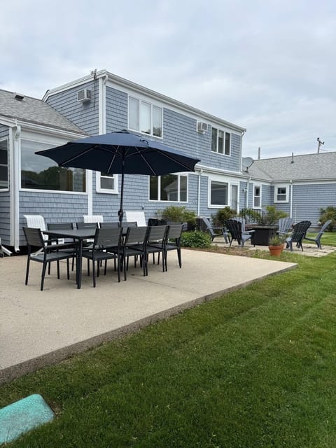 Spacious and private backyard