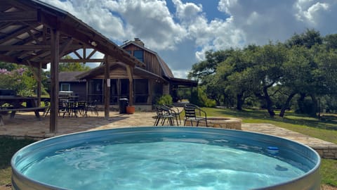 The cowboy pool is here and ready to enjoy!!! Come beat the heat and enjoy lounging in the pool!