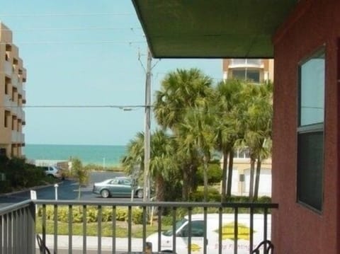 Bistro tables on the deck allow for dining and watching the sunset!