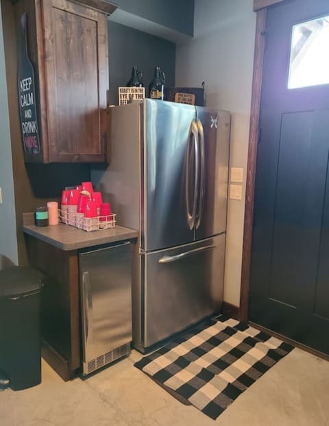 Extra fridge for a beverages or food. Also, large capacity icemaker.