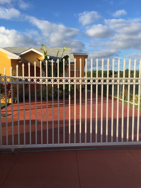 Front gate. remote entrance.