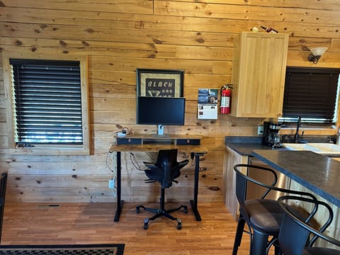 Work area near kitchen