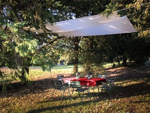 Outdoor loggia with beautiful sunset view for private use of Cinghiale guests
