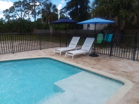 Relax by the pool!  More clear water.