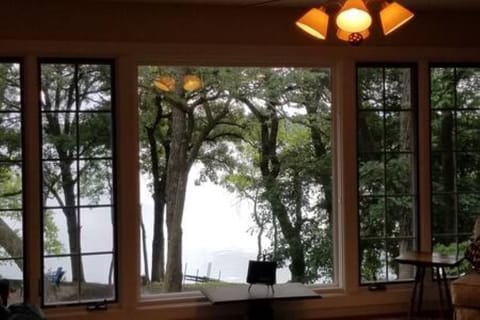 Lake view from living room