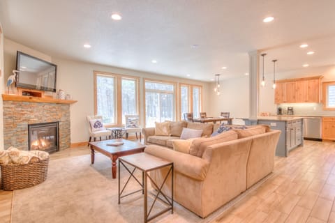 Comfortable seating with huge windows