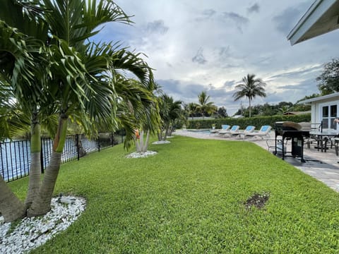 Private Waterfront Pool on Large Deck
